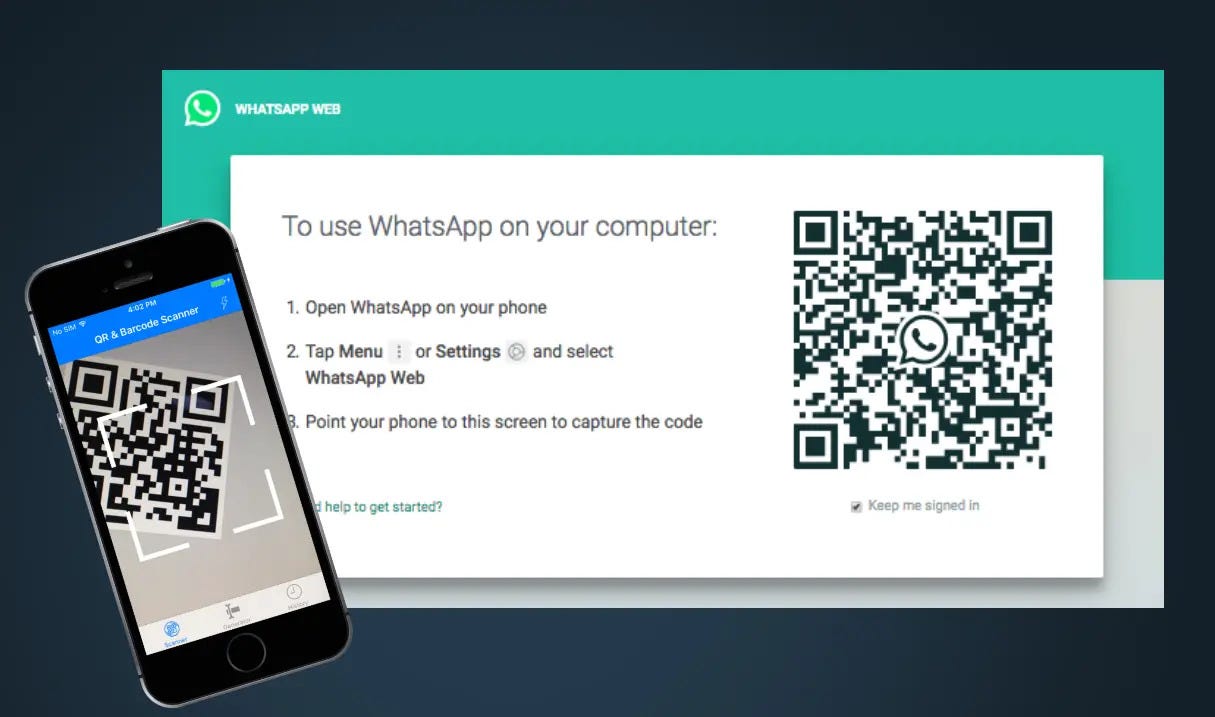 cara buka WhatsApp Web di HP dengan scan barcode